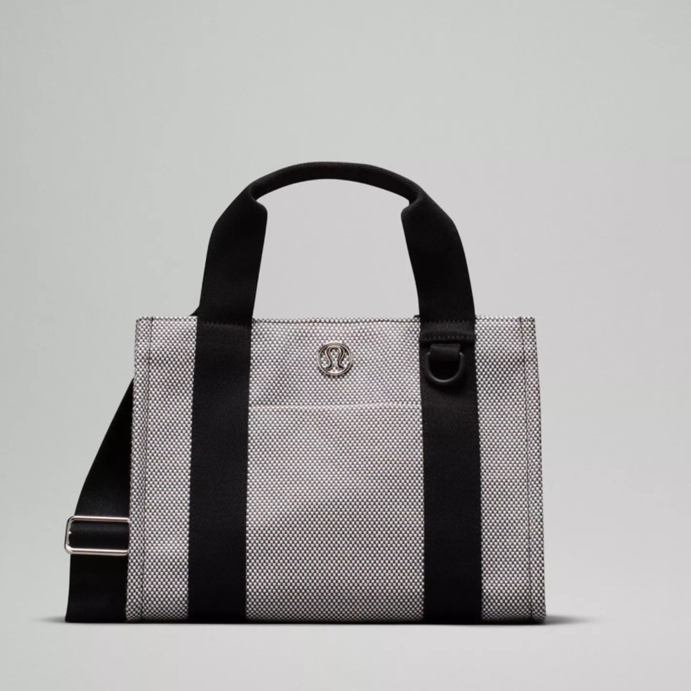lululemon athletica Black and White Striped Tote